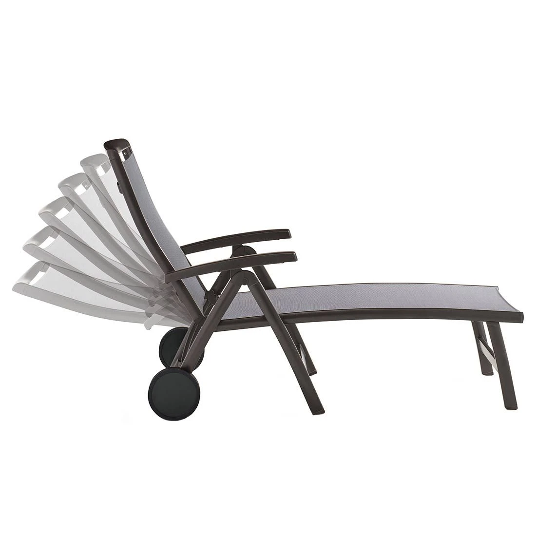 Sieger Royal Gartenliege Aluminium/Textilene Eisengrau/Hellgrau 3 Sieger Royal Gartenliege Aluminium/Textilene Eisengrau/Hellgrau – Bild 3