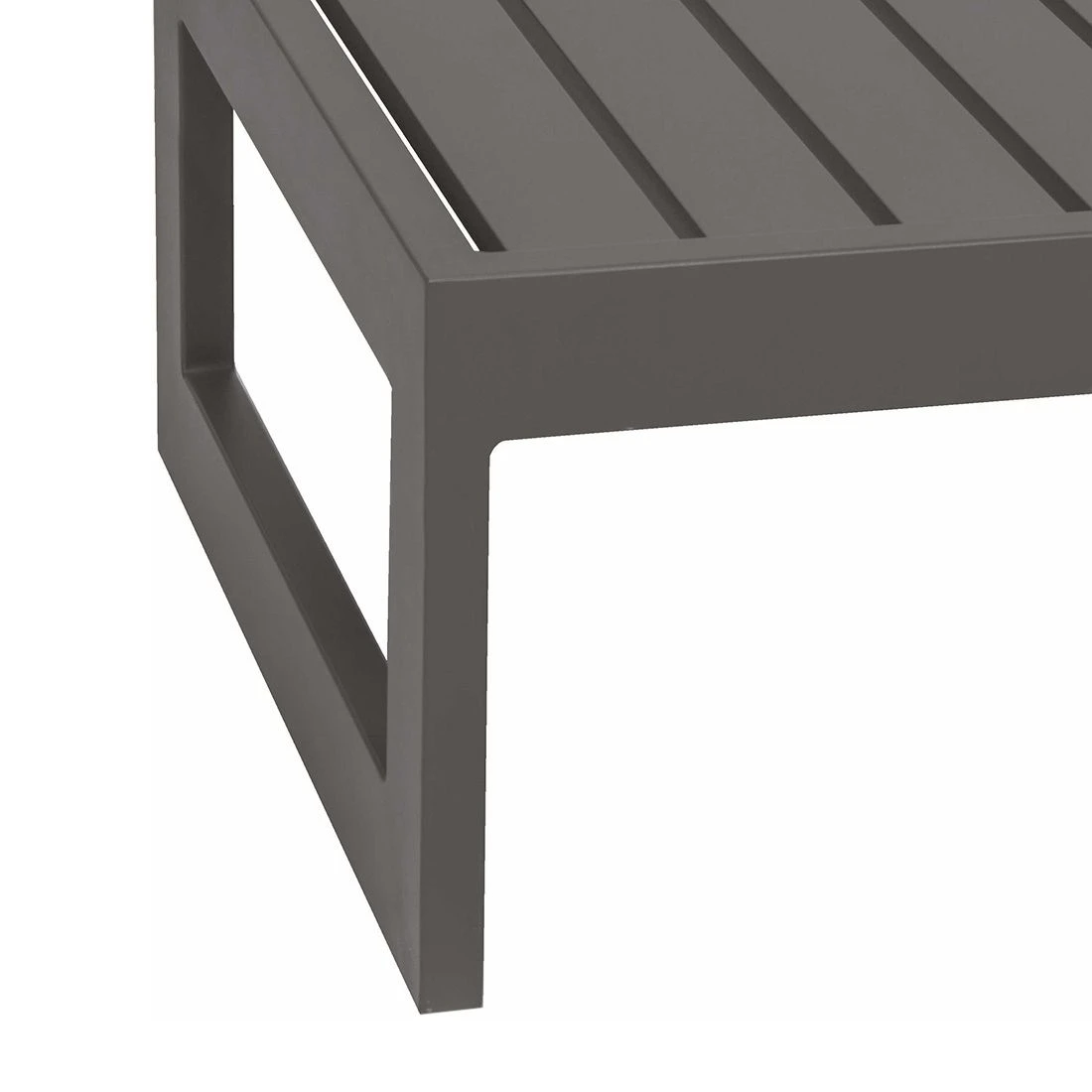 Stern New Holly Beistelltisch/Hocker 72x72x38cm Aluminium Graphit 2 Stern New Holly Beistelltisch/Hocker 72x72x38cm Aluminium Graphit – Bild 2