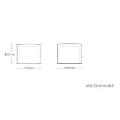 Kettler Abdeckhaube Für Royal Hocker Polyester Grau-Silber -Garten Paradies Verkauf 1271031 4