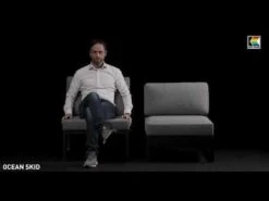 Kettler Ocean Skid Modular Mittelteil Aluminium/Olefin Anthrazit/Hellgrau Meliert -Garten Paradies Verkauf 1271196 v 3170