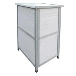 Habau Gartenschrank Flachdach Mit Zinkblech 76x56x114 Cm -Garten Paradies Verkauf 1294032 3