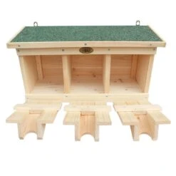 Habau Spatzenhaus 3-er 45,5x17x23 Cm -Garten Paradies Verkauf 1294175 5