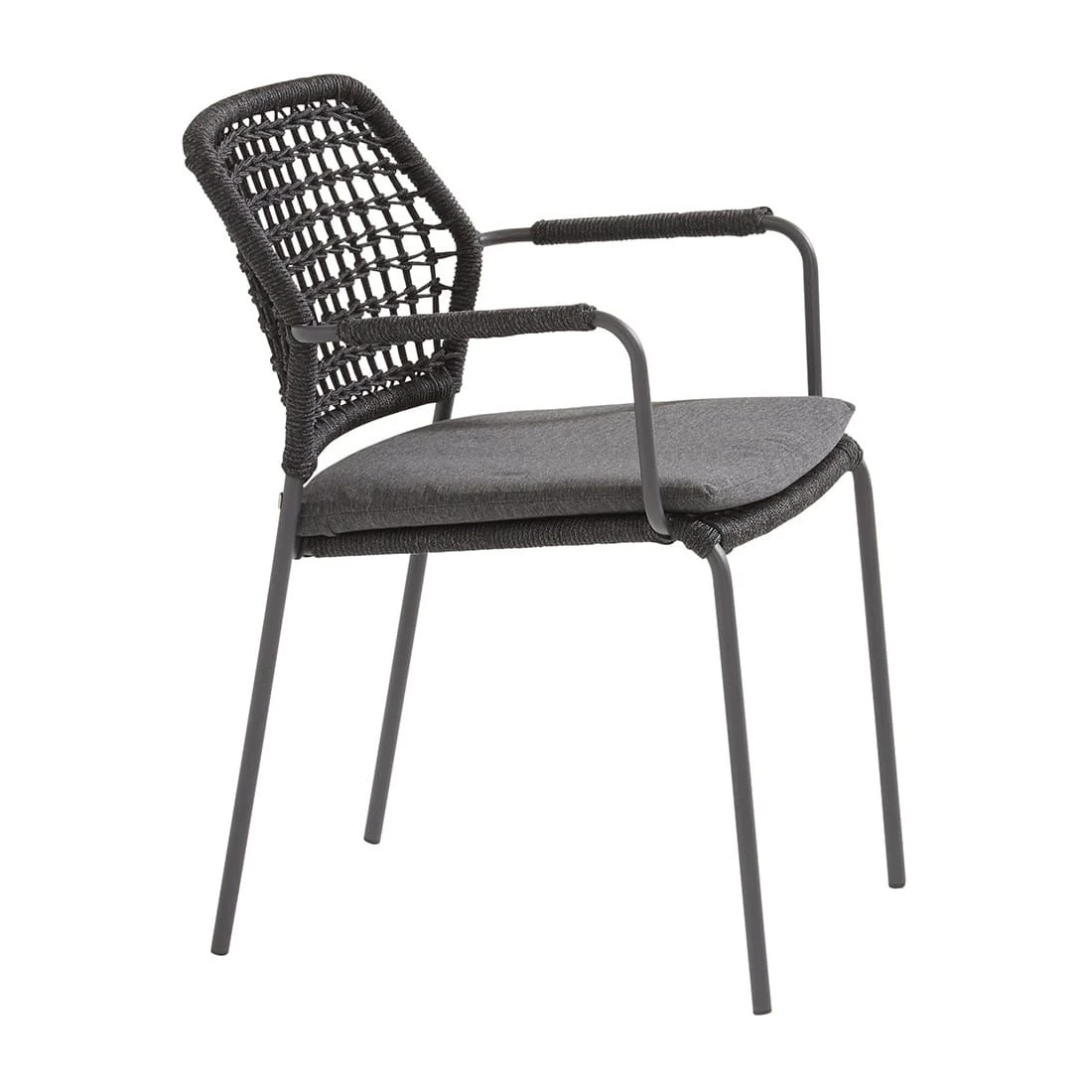 4Seasons Barista Stapelsessel 59x63x81 Cm Aluminium/Rope Anthrazit 2 4Seasons Barista Stapelsessel 59x63x81 Cm Aluminium/Rope Anthrazit – Bild 2