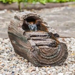 Heissner Baumstamm LED Gartenbrunnen Polyresin 7 Heissner Baumstamm LED Gartenbrunnen Polyresin -Garten Paradies Verkauf 1302546 3