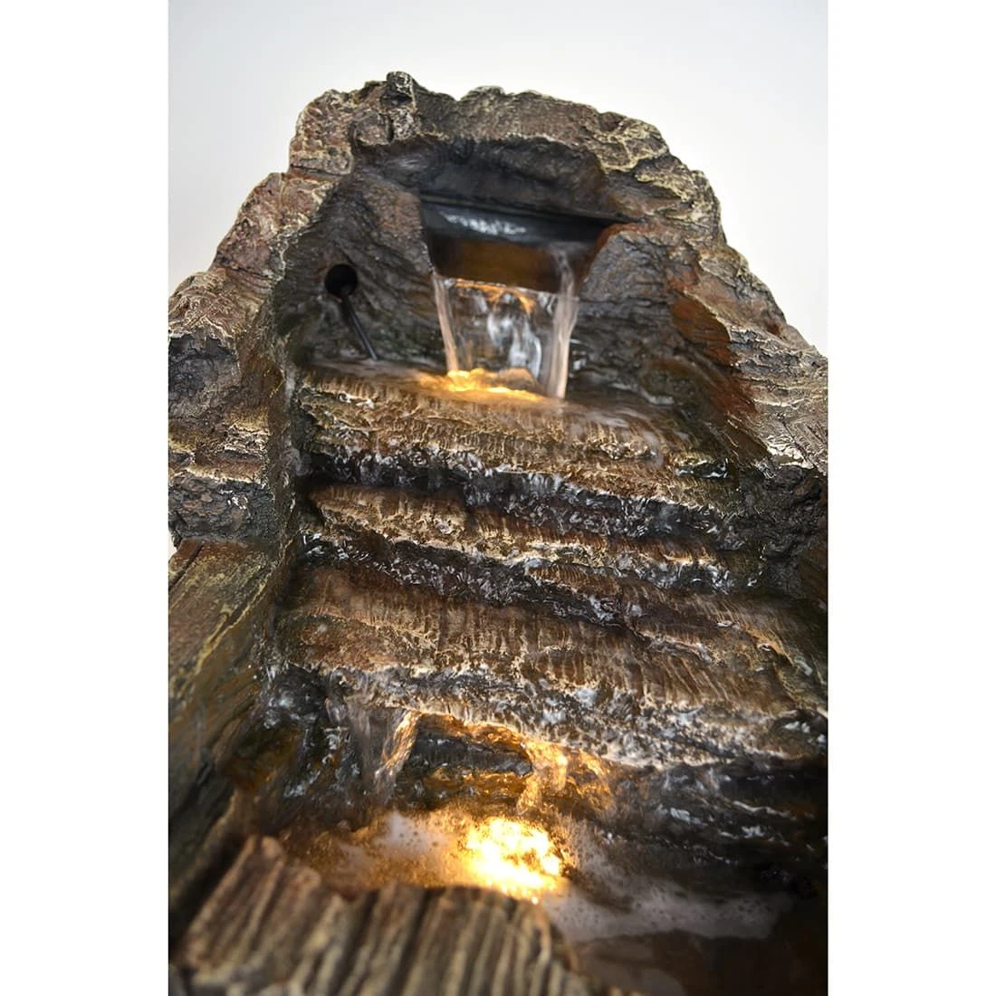 Heissner Baumstamm LED Gartenbrunnen Polyresin 4 Heissner Baumstamm LED Gartenbrunnen Polyresin – Bild 4