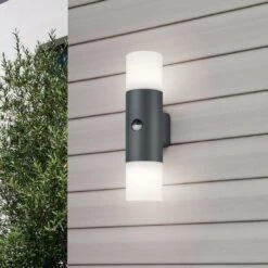 Trio Leuchten Hoosic Außenwandbeleuchtung Aluminium/Kunststoff Anthrazit -Garten Paradies Verkauf 1309498 3