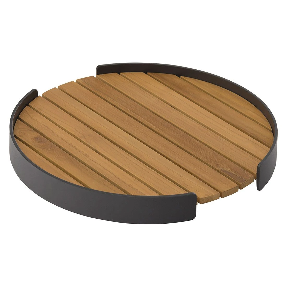 Zebra Carry Tablett Set 2-tlg. Aluminium/Teak Graphit/Teak 2 Zebra Carry Tablett Set 2-tlg. Aluminium/Teak Graphit/Teak – Bild 2