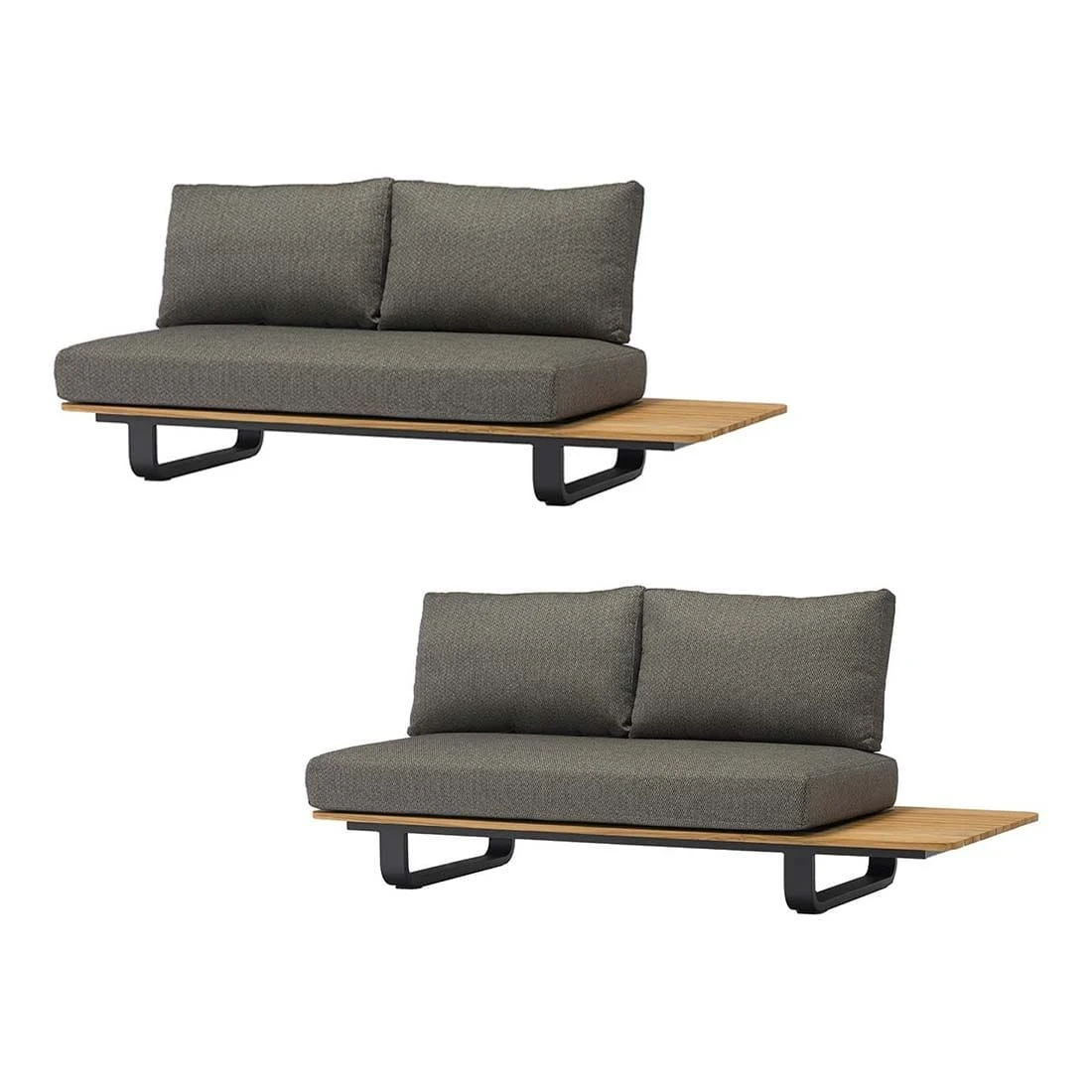 Zebra Park Ecklounge 5-tlg. Aluminium/Teak/Rope Graphit/Sutton Grey Graphit/Teak/Sutton Grey 3 Zebra Park Ecklounge 5-tlg. Aluminium/Teak/Rope Graphit/Sutton Grey Graphit/Teak/Sutton Grey – Bild 3