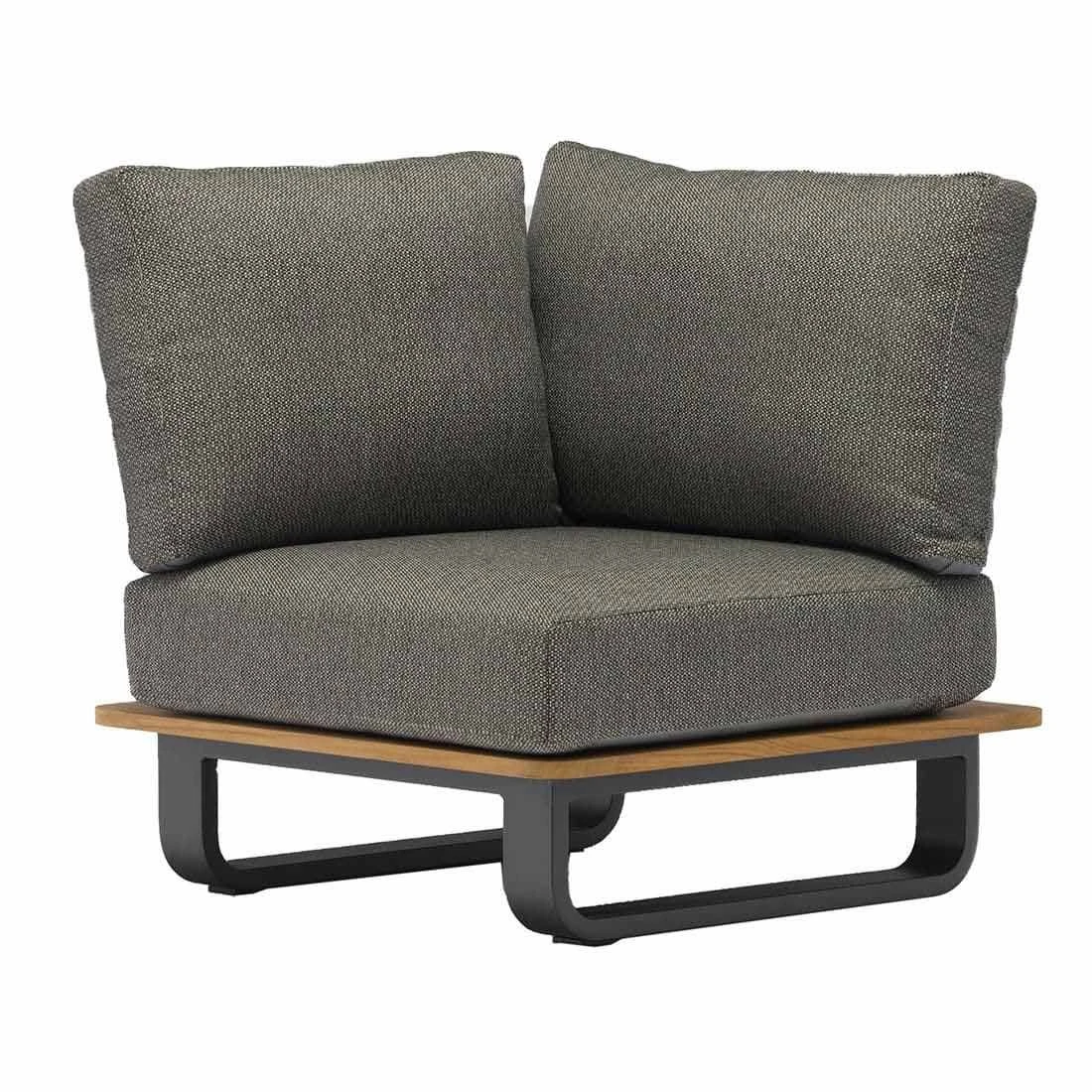 Zebra Park Ecklounge 5-tlg. Aluminium/Teak/Rope Graphit/Sutton Grey Graphit/Teak/Sutton Grey 5 Zebra Park Ecklounge 5-tlg. Aluminium/Teak/Rope Graphit/Sutton Grey Graphit/Teak/Sutton Grey – Bild 5