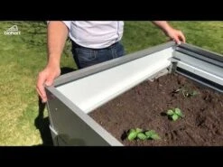 Biohort Frühbeetaufsatz Für Hochbeet Dunkelgrau-Metallic