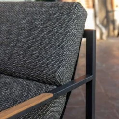 Trentino Loungeset 4-tlg. Edelstahl/Stoff Und Teak Armlehnen Grau Meliert 13 Trentino Loungeset 4-tlg. Edelstahl/Stoff Und Teak Armlehnen Grau Meliert -Garten Paradies Verkauf 1342883 6