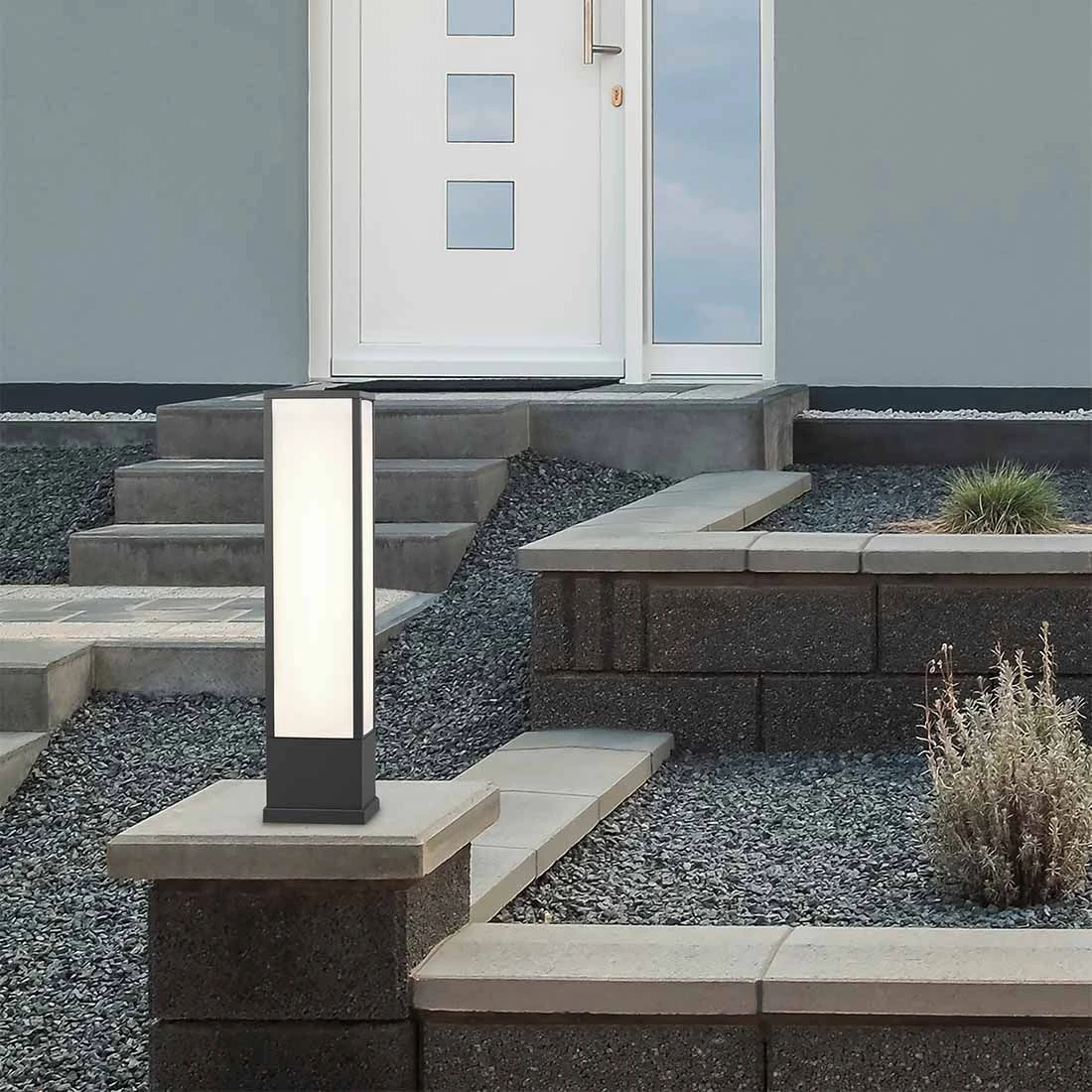 Trio Leuchten Fuerte LED Wegeleuchte 15x15x60cm Aluminium Anthrazit 5 Trio Leuchten Fuerte LED Wegeleuchte 15x15x60cm Aluminium Anthrazit – Bild 5