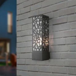 Trio Leuchten Cooper Außenwandbeleuchtung 14x10x36cm Edelstahl Anthrazit -Garten Paradies Verkauf 1352585 3