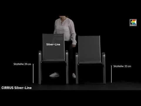 Kettler Cirrus Silver Line Klappsessel Aluminium/Outdoorgewebe Silber/Anthrazitgrau 1 Kettler Cirrus Silver Line Klappsessel Aluminium/Outdoorgewebe Silber/Anthrazitgrau