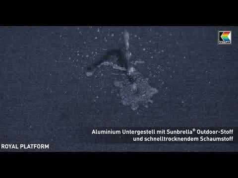 Kettler Royal Platform Ecklounge Aluminium/Sunbrella Anthrazit/Sooty 1 Kettler Royal Platform Ecklounge Aluminium/Sunbrella Anthrazit/Sooty