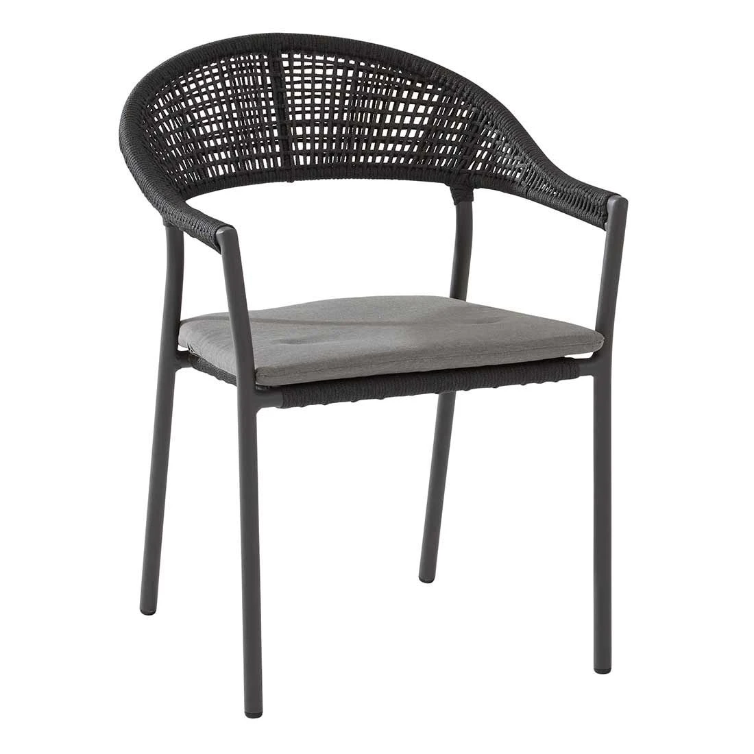 4Seasons Sienna Stapelsessel Aluminium/Rope Anthrazit 1 4Seasons Sienna Stapelsessel Aluminium/Rope Anthrazit
