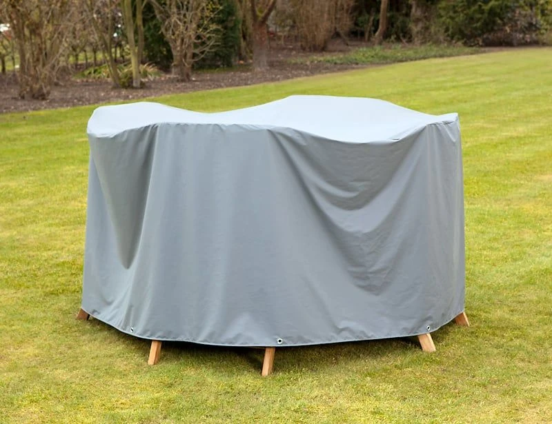 Heinemeyer Gartenmöbel-Set Schutzhülle Ø215cm Teak-Safe Grau 1 Heinemeyer Gartenmöbel-Set Schutzhülle Ø215cm Teak-Safe Grau