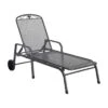 MWH Savoy Gartenliege Streckmetall Eisengrau