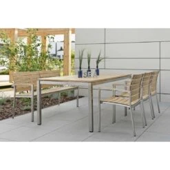 Stern Savona Stapelsessel Edelstahl/Teak Natur -Garten Paradies Verkauf 698679 6