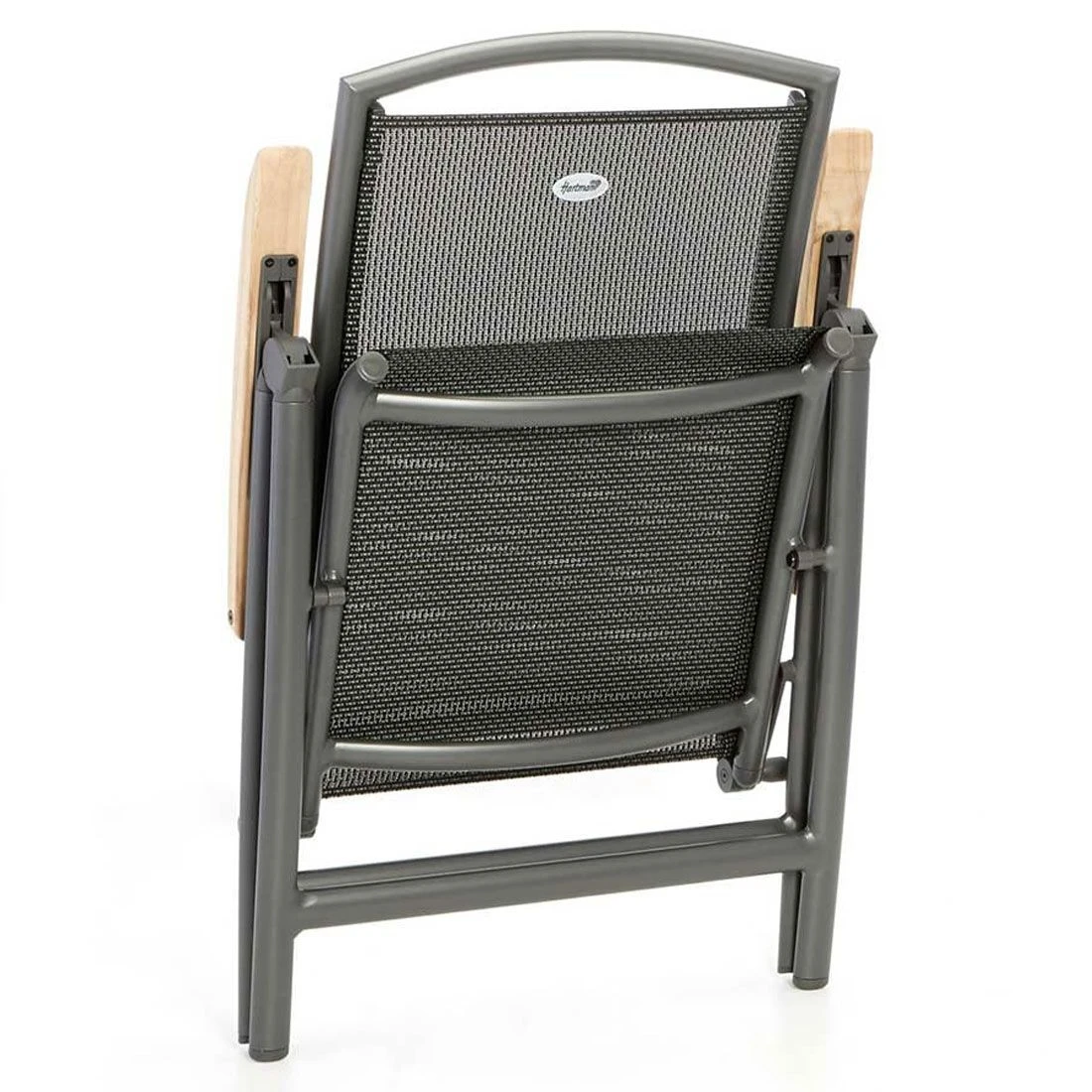 Hartman Raffaelo Klappsessel Aluminium/Textilene Mit Teak-Armlehnen Xerix 3 Hartman Raffaelo Klappsessel Aluminium/Textilene Mit Teak-Armlehnen Xerix – Bild 3