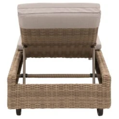 Domus Ventures Salamanca Gartenliege Halbrundgeflecht/Olefin White-Pepper/Warm-Grey -Garten Paradies Verkauf 765966 4