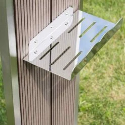 Ideal Bahama Gartendusche Kaltwasser Edelstahl/Kunstholz Silber/Braun -Garten Paradies Verkauf 811066 3