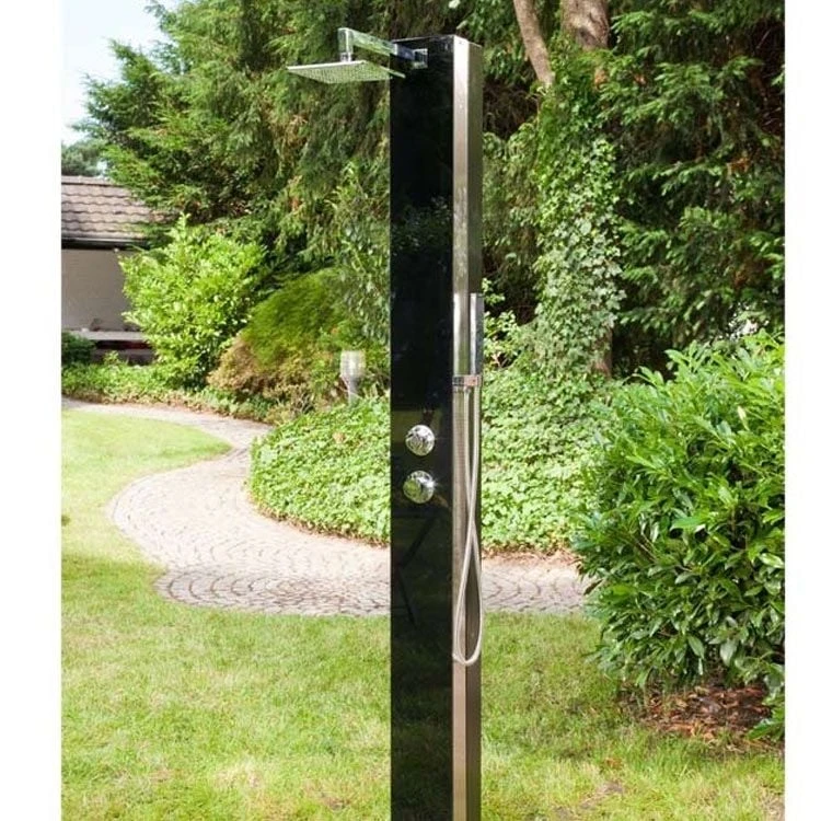 Ideal Kuba Garten Solardusche Edelstahl/Glas 1 Ideal Kuba Garten Solardusche Edelstahl/Glas