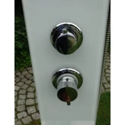 Ideal Tobago Gartendusche Warmwasser Edelstahl/WPC/Glas -Garten Paradies Verkauf 829128 3