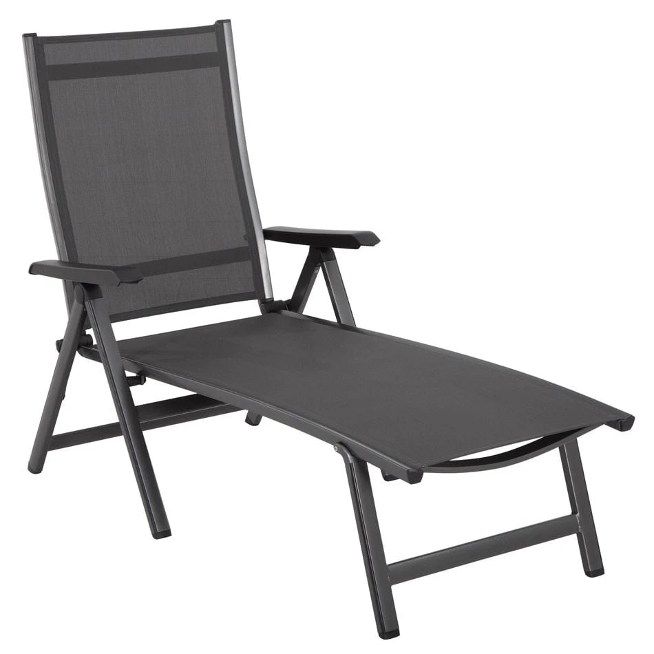 MWH Elements Klappliege Aluminium/Textilene Eisengrau/Anthrazit 1 MWH Elements Klappliege Aluminium/Textilene Eisengrau/Anthrazit