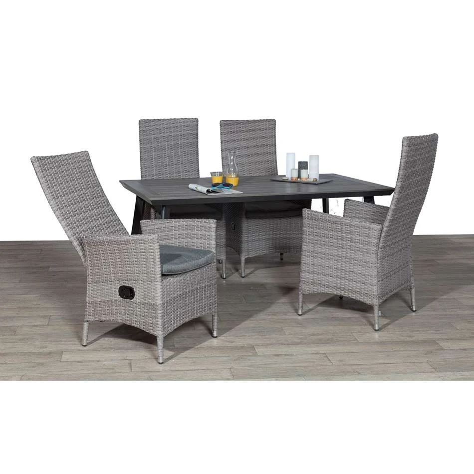 OUTLIV. Mexico Gartensessel Geflecht Organic Grey/Anthrazit 2 OUTLIV. Mexico Gartensessel Geflecht Organic Grey/Anthrazit – Bild 2