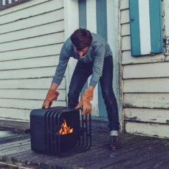 Höfats CUBE Feuerkorb Edelstahl Schwarz 16 Höfats CUBE Feuerkorb Edelstahl Schwarz -Garten Paradies Verkauf 891454 6