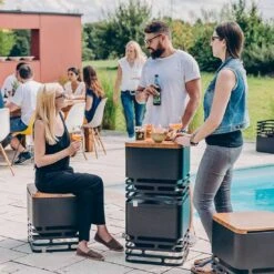 Höfats CUBE Feuerkorb Edelstahl Schwarz 18 Höfats CUBE Feuerkorb Edelstahl Schwarz -Garten Paradies Verkauf 891454 8