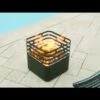 Höfats CUBE Feuerkorb Edelstahl Schwarz