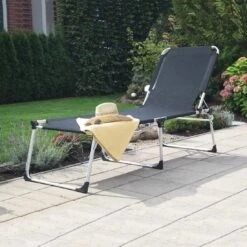 Siena Garden Sole Gartenliege Aluminium/Textilene Silber/Schwarz -Garten Paradies Verkauf 891971 6