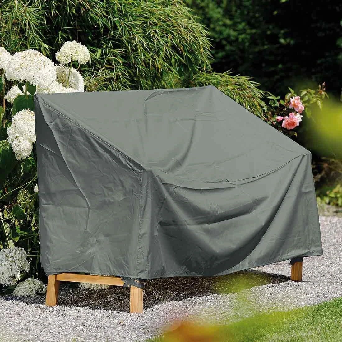 Stern Gartenbank Schutzhülle Für 3-Sitzer 180x55x80cm Grau 2 Stern Gartenbank Schutzhülle Für 3-Sitzer 180x55x80cm Grau – Bild 2