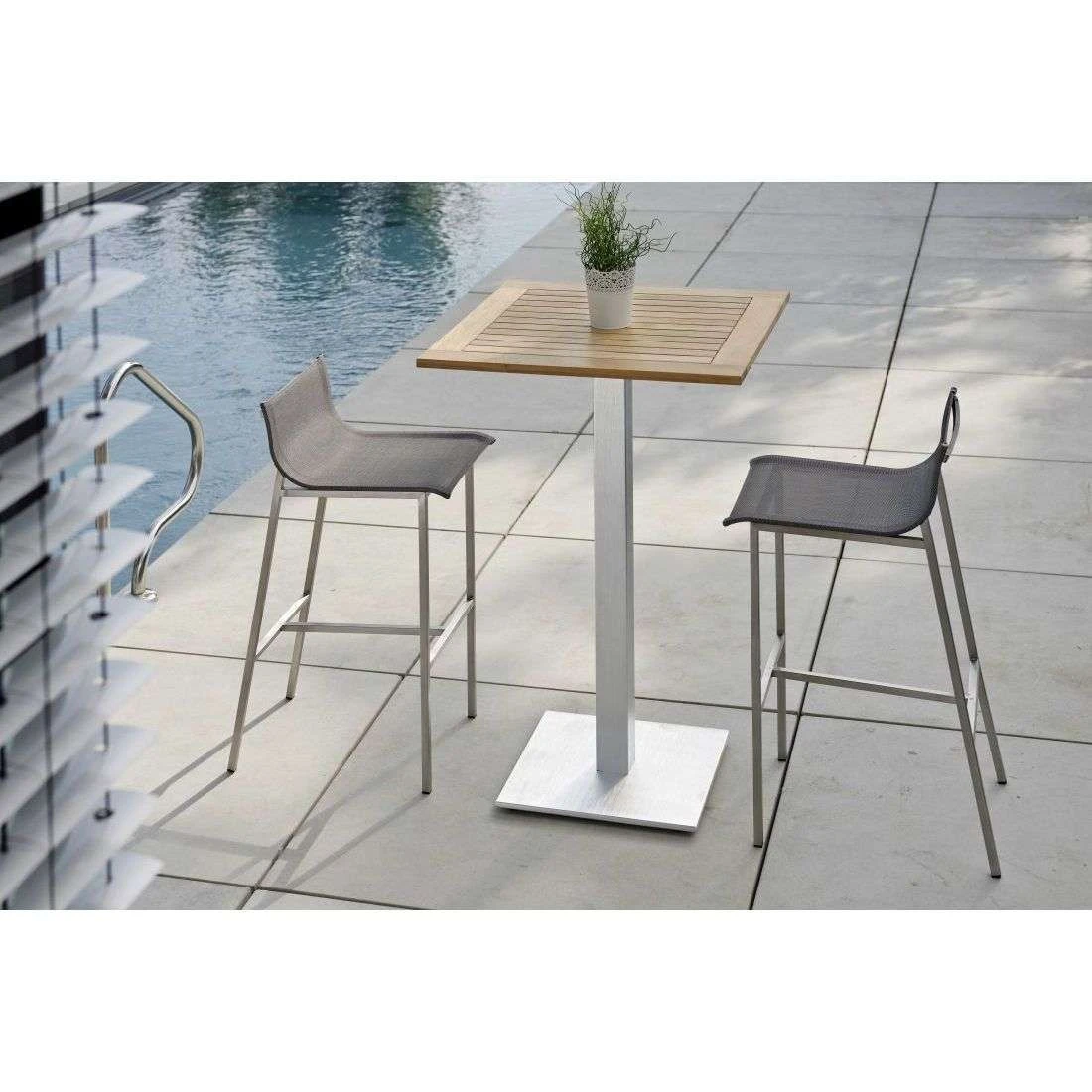 Stern Barny Garten-Barstuhl Edelstahl/Textilene Edelstahl/Silbergrau 11 Stern Barny Garten-Barstuhl Edelstahl/Textilene Edelstahl/Silbergrau – Bild 11