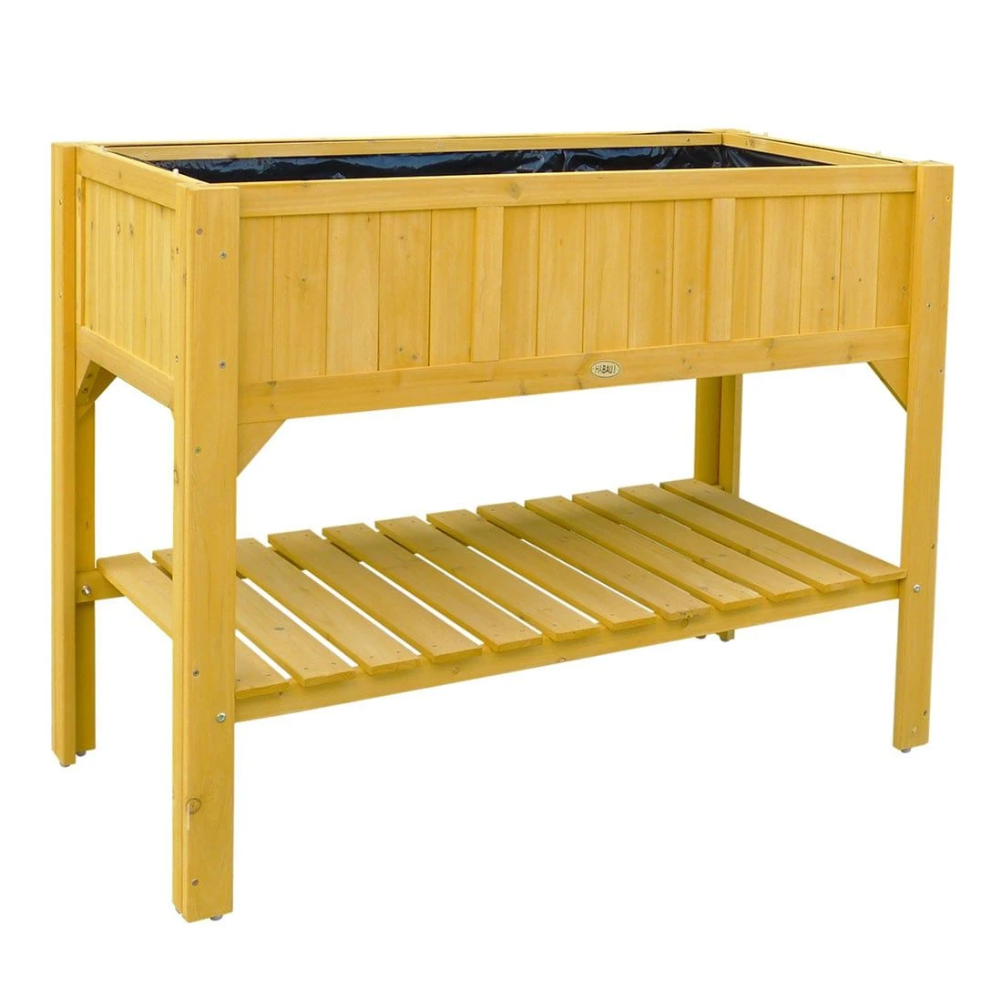 Habau Hochbeet Hemlocktanne Mit Ablage Braun 1 Habau Hochbeet Hemlocktanne Mit Ablage Braun