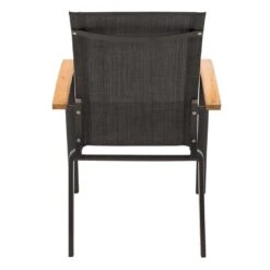 OUTLIV. Davos Stapelsessel Aluminium/Textilene Anthrazit/Grau -Garten Paradies Verkauf 990773 4