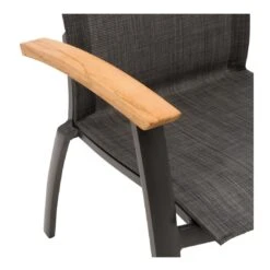 OUTLIV. Davos Stapelsessel Aluminium/Textilene Anthrazit/Grau -Garten Paradies Verkauf 990773 5