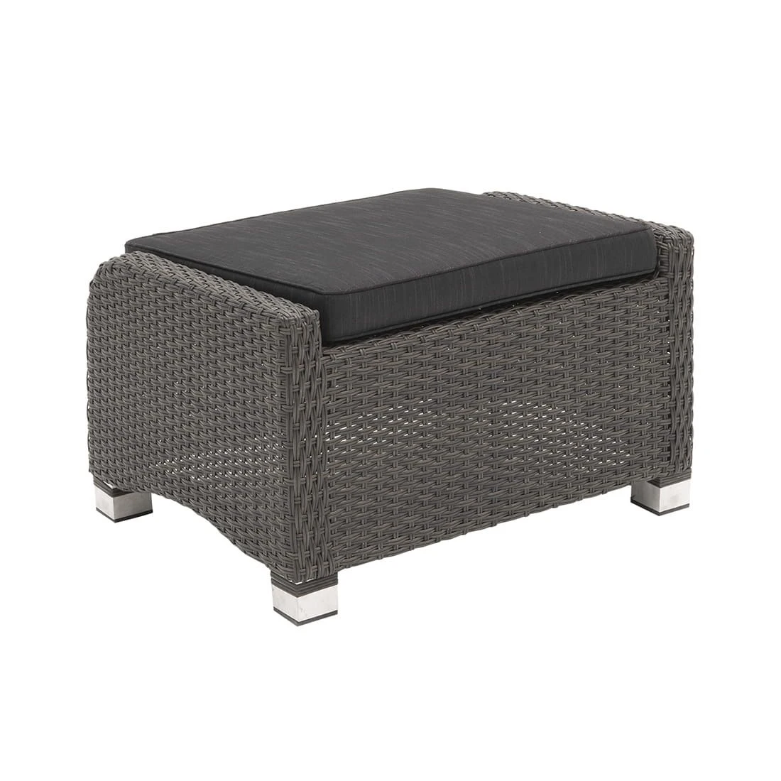 LC Garden Barcelona Hocker Aluminium/Geflecht Grau Mix/Schwarz 1 LC Garden Barcelona Hocker Aluminium/Geflecht Grau Mix/Schwarz