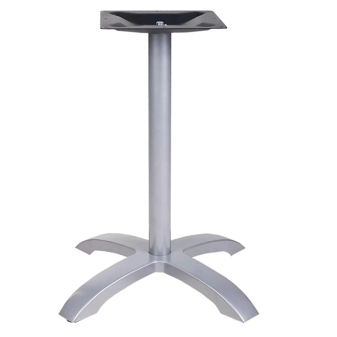 OUTLIV. Tischgestell Aluminium Für 70x70cm & Ø70cm Silber Matt 2 OUTLIV. Tischgestell Aluminium Für 70x70cm & Ø70cm Silber Matt – Bild 2