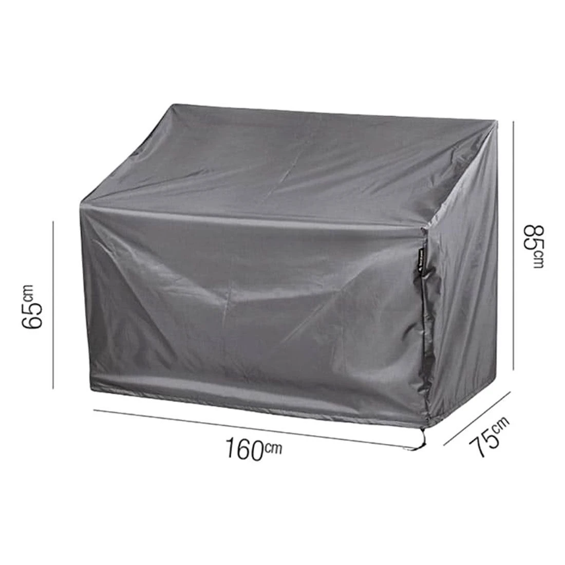 AeroCover Gartenbank Schutzhülle Für Sitzbank 160x75x65/85cm Polyester Uni Anthrazit 2 AeroCover Gartenbank Schutzhülle Für Sitzbank 160x75x65/85cm Polyester Uni Anthrazit – Bild 2