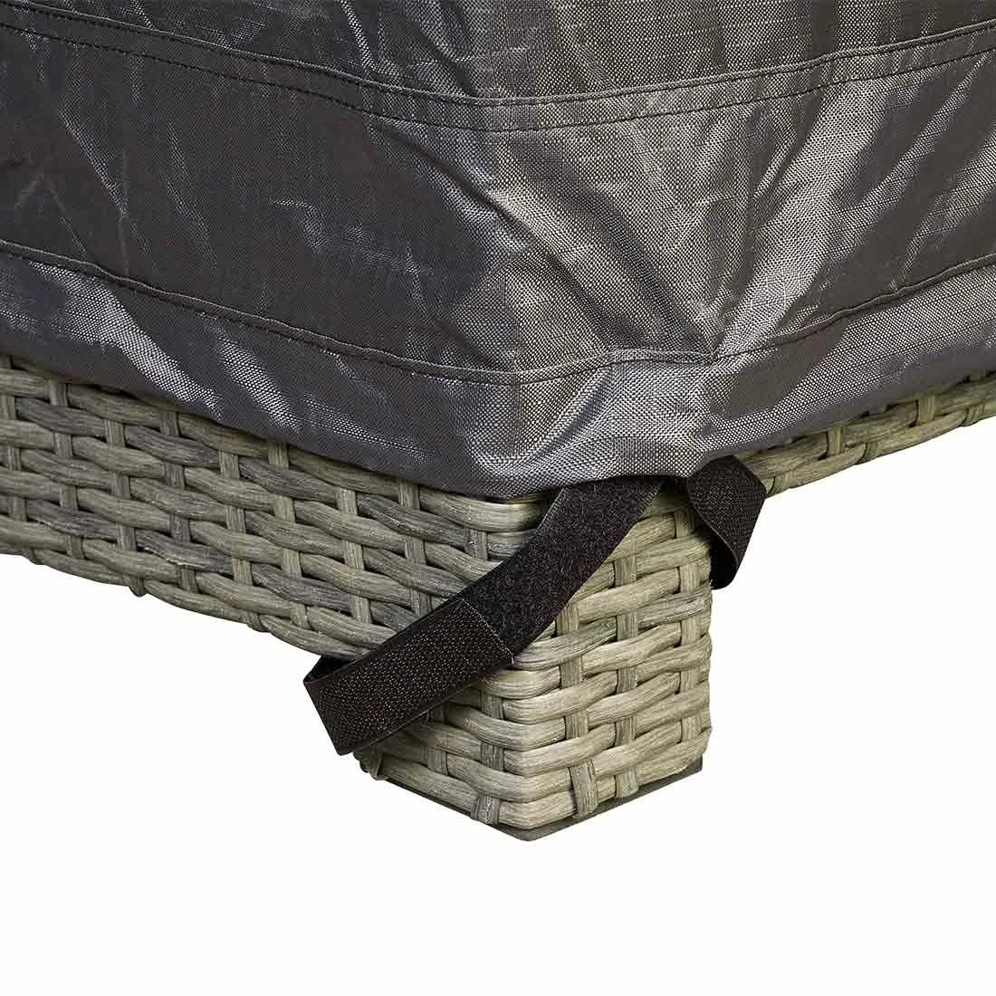 AeroCover Schutzhülle Für Ecklounge 270x270x100x70cm Polyester Uni Anthrazit 7 AeroCover Schutzhülle Für Ecklounge 270x270x100x70cm Polyester Uni Anthrazit – Bild 7