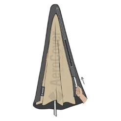 AeroCover Ampelschirm Schutzhülle 400x300cm Polyester Uni Anthrazit 14 AeroCover Ampelschirm Schutzhülle 400x300cm Polyester Uni Anthrazit -Garten Paradies Verkauf aerocover schirmhulle fur ampelschirm 400x300cm 350x350cm 5