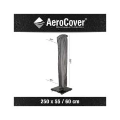 AeroCover Ampelschirm Schutzhülle Bis Ø350cm Oder 300x300cm Polyester Uni Anthrazit -Garten Paradies Verkauf aerocover schirmhulle fur ampelschirm bis o350cm 7