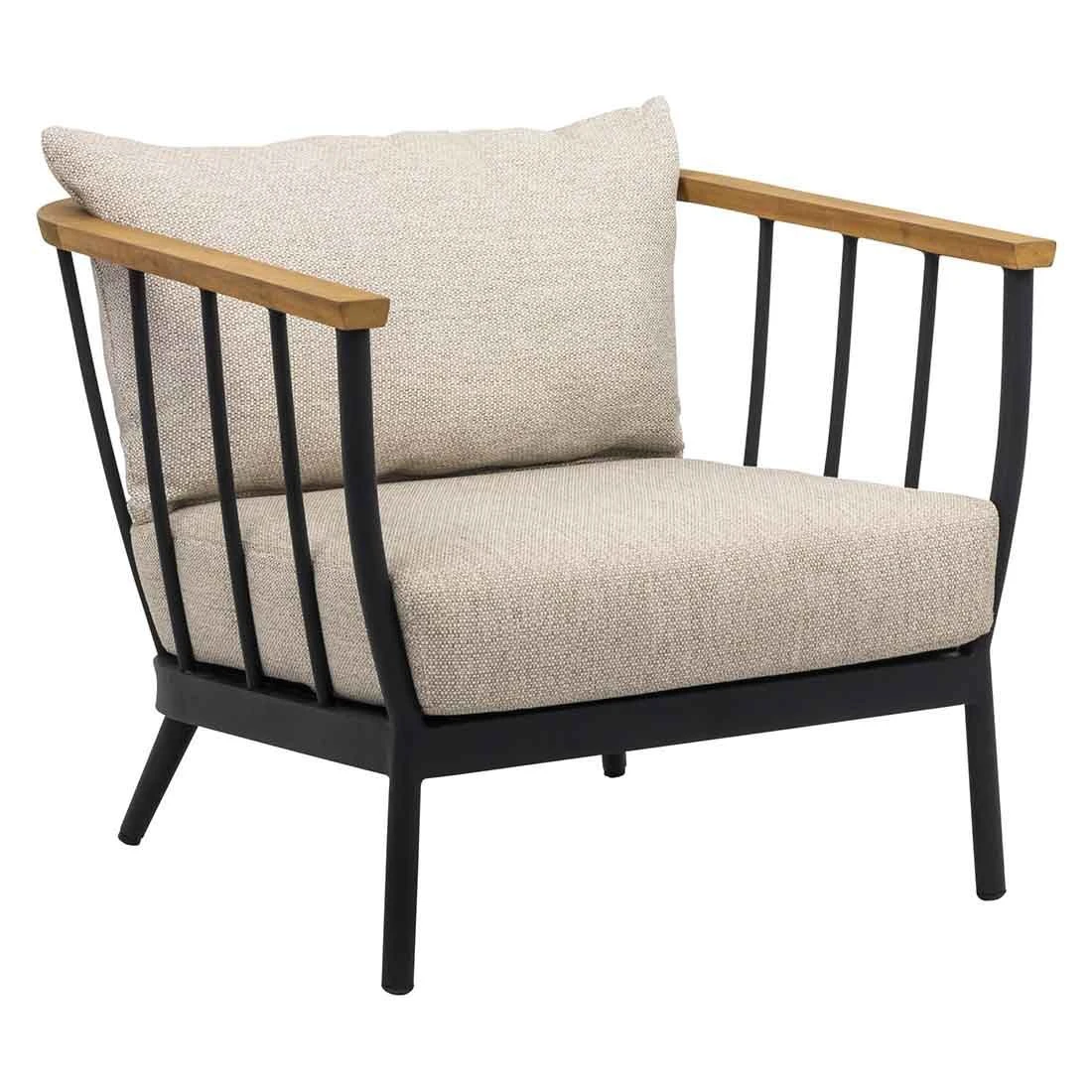 Apple Bee Condor Loungeset 5-tlg. Aluminium/Bee Wett Schwarz/Eiche Natur 4 Apple Bee Condor Loungeset 5-tlg. Aluminium/Bee Wett Schwarz/Eiche Natur – Bild 4