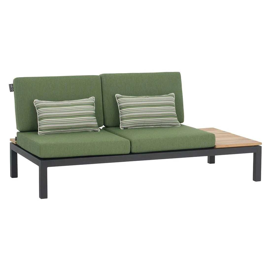 Apple Bee Pebble Beach Ecklounge 4-tlg. Aluminium/Bee Wett Black/Olive Green 2 Apple Bee Pebble Beach Ecklounge 4-tlg. Aluminium/Bee Wett Black/Olive Green – Bild 2