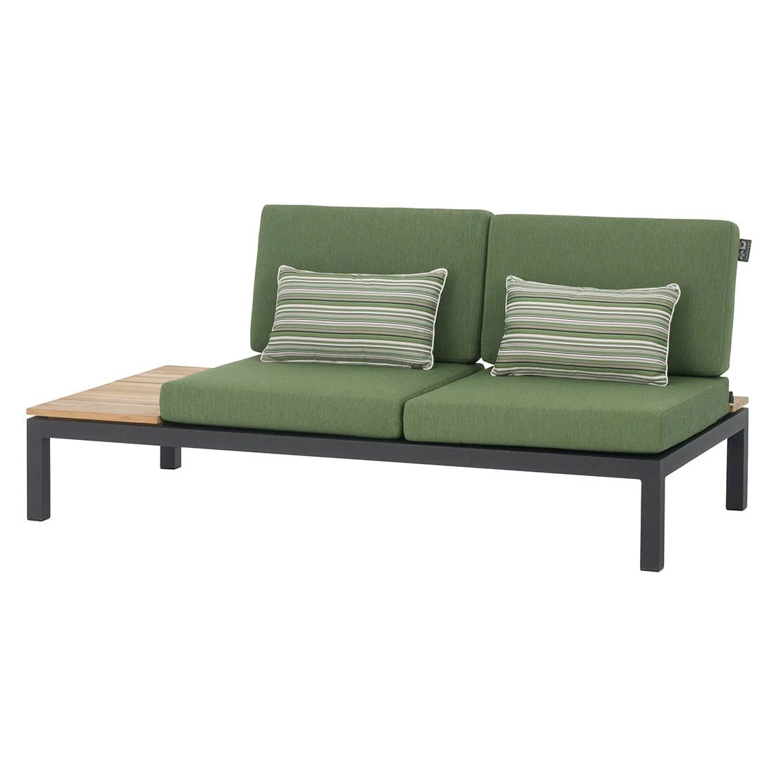 Apple Bee Pebble Beach Ecklounge 4-tlg. Aluminium/Bee Wett Black/Olive Green 3 Apple Bee Pebble Beach Ecklounge 4-tlg. Aluminium/Bee Wett Black/Olive Green – Bild 3