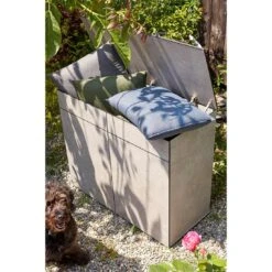 Best Beyond Need A Hand Gartenbox 152x46x88cm HPL Hellgrau/Zement
