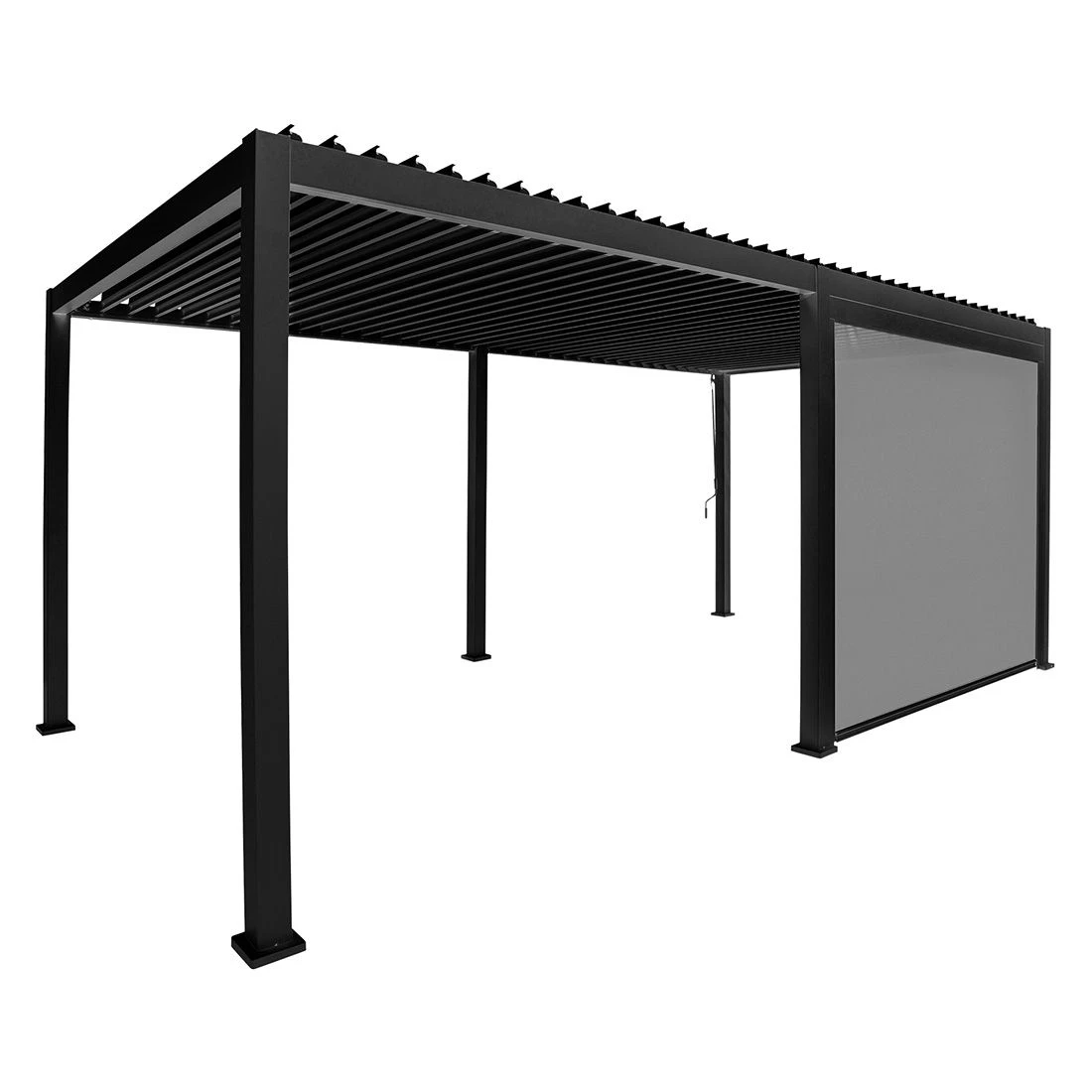 Best Cadiz Gartenpergola 360x720cm Aluminium Inkl. Seitenrollo 360cm Anthrazit 1 Best Cadiz Gartenpergola 360x720cm Aluminium Inkl. Seitenrollo 360cm Anthrazit